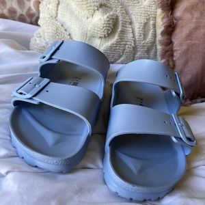 Lavender Periwinkle Birkenstocks Arizona Eva Dusty Blue